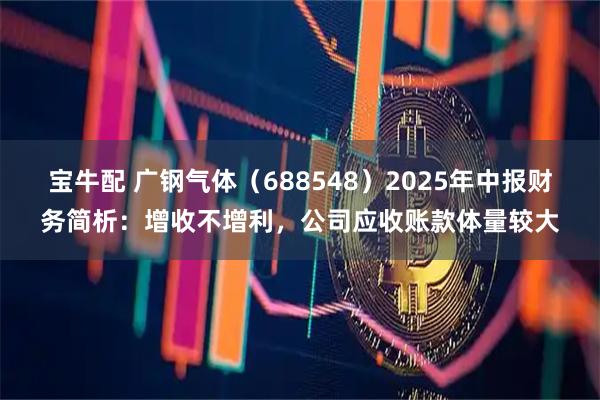 宝牛配 广钢气体（688548）2025年中报财务简析：增收不增利，公司应收账款体量较大